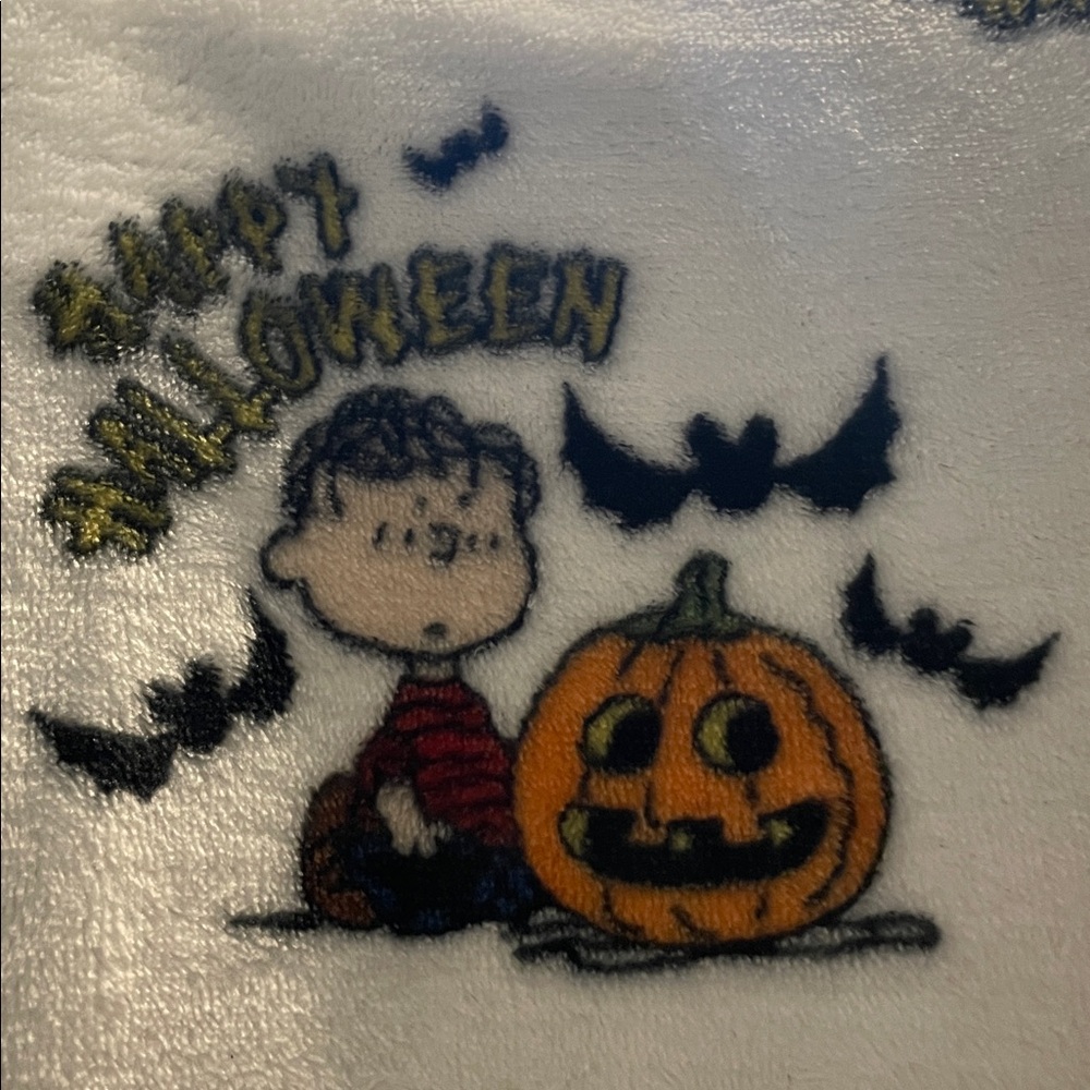PEANUTS Holloween Fleece Bath Robe 
Hooded  S/M great condition